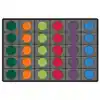 Seating Circles Classroom Rug, Grey