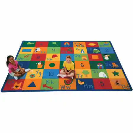 Learning Blocks Classroom Rug