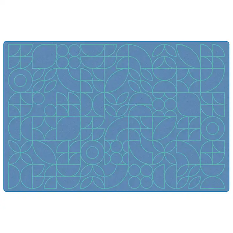 Scandinavian Doodle Large Pattern Rug, Rectangle 6' x 9'