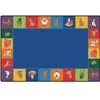 KID$ Value Plus Classroom Rugs™, Farm Animal Seating Rug Rectangle 6' x 9'