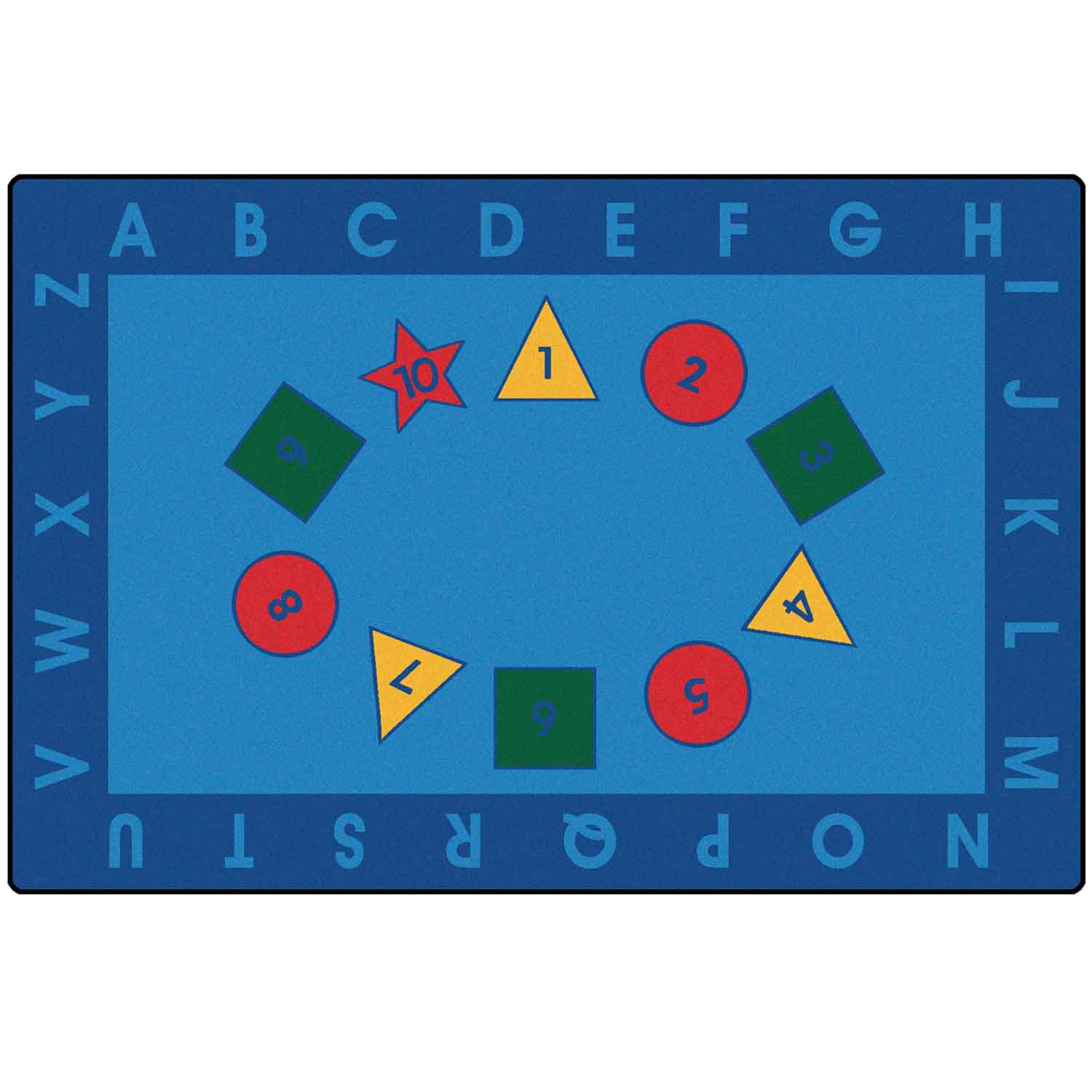 KID$ Value Plus Classroom Rugs™, Early Learning , Rectangle 6' x 9'