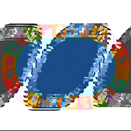 KID$ Value Plus Classroom Rugs™, All The Animals Seating Rug