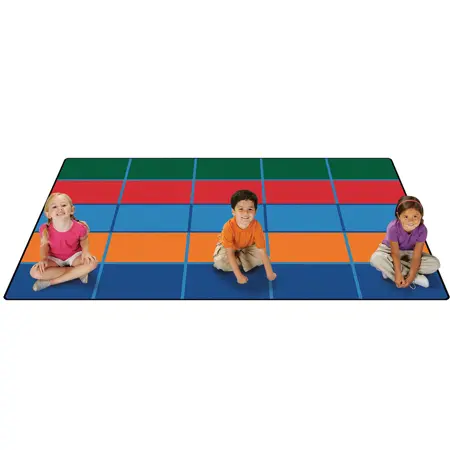 KID$ Value Plus Classroom Rugs™, Color Blocks