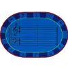 KID$ Value Plus Classroom Rug, A-Sharp Music, Oval 6' x 9'