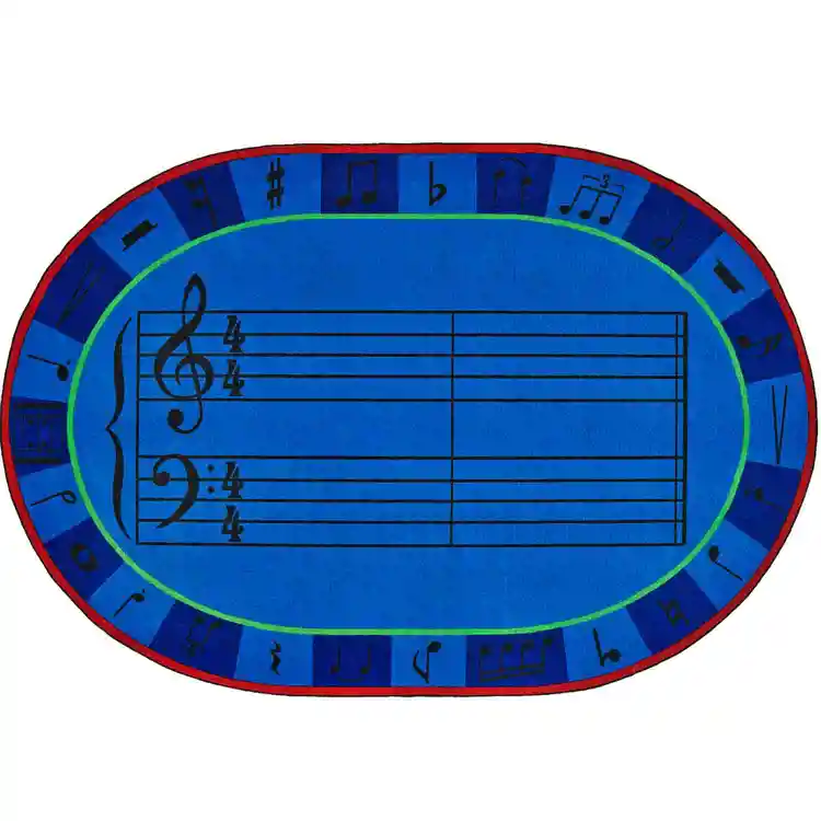 KID$ Value Plus Classroom Rug, A-Sharp Music