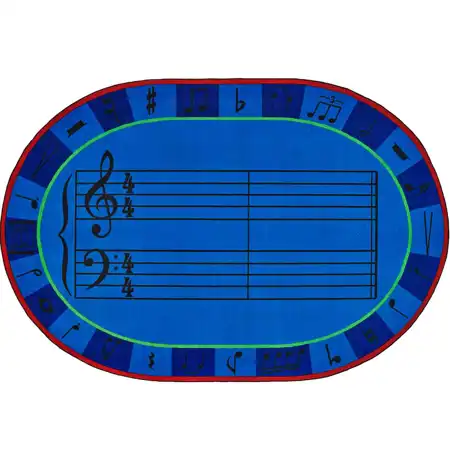 KID$ Value Plus Classroom Rug, A-Sharp Music