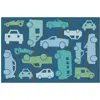 KID$ Value Plus Classroom Rugs™, All Autos Rectangle 6' x 9' Blue