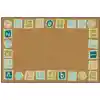 KID$ Value Plus Classroom Rug™, Alphabet Blocks Border