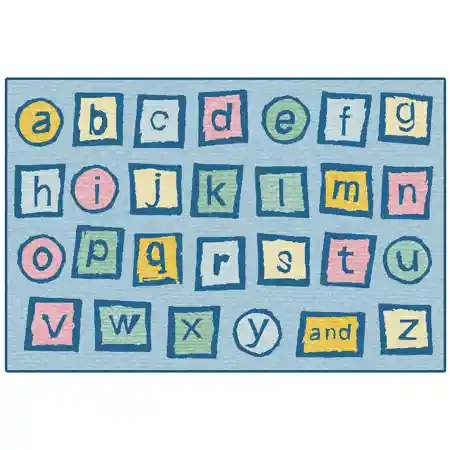 KID$ Value Plus Classroom Rug™, Alphabet Blocks