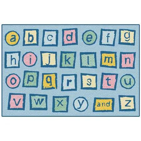 KID$ Value Plus Classroom Rug™, Alphabet Blocks