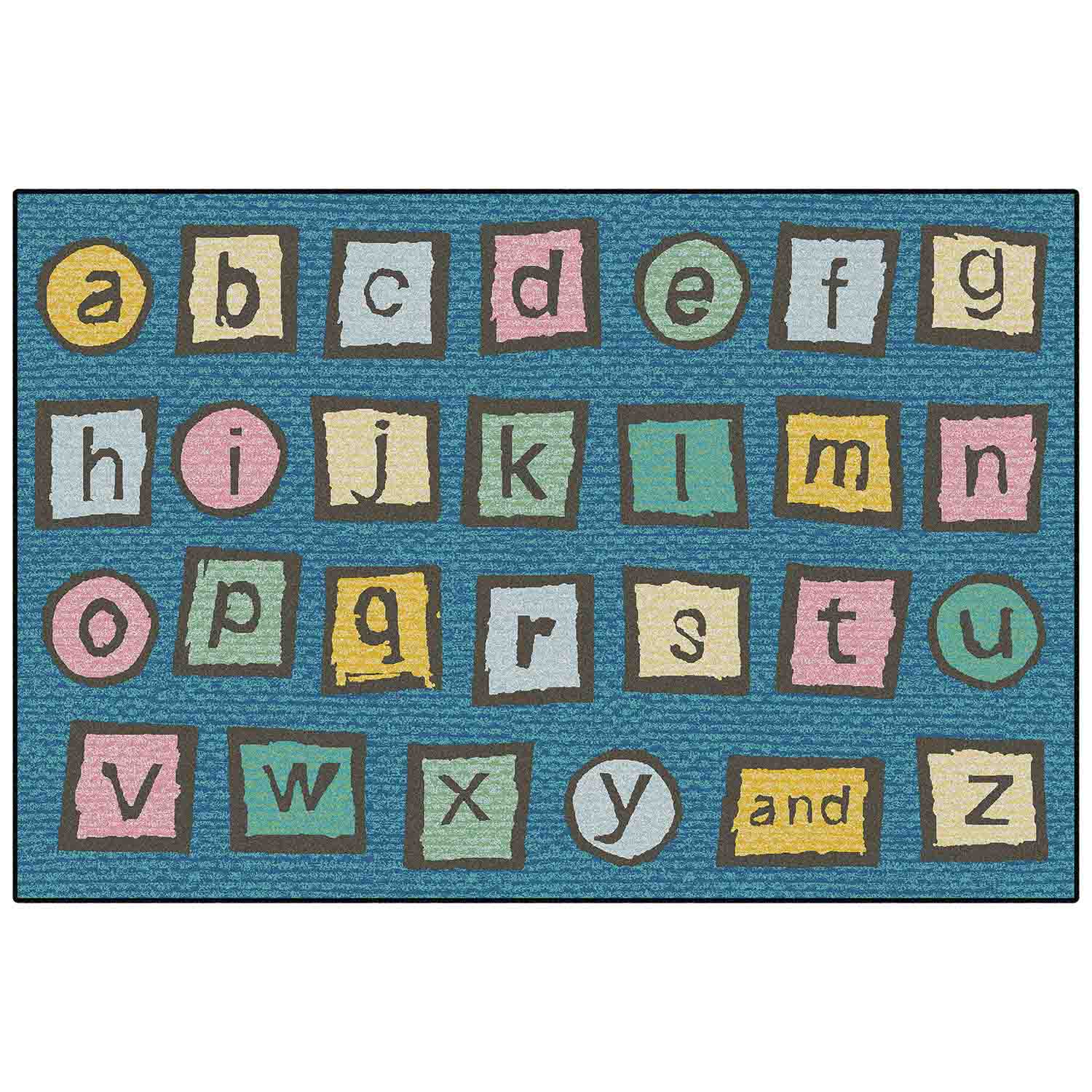 KID$ Value Plus Classroom Rug™, Alphabet Blocks | Becker's
