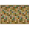 KID$ Value Plus Classroom Rugs™, Microdots, Rectangle 6' x 9' Brown