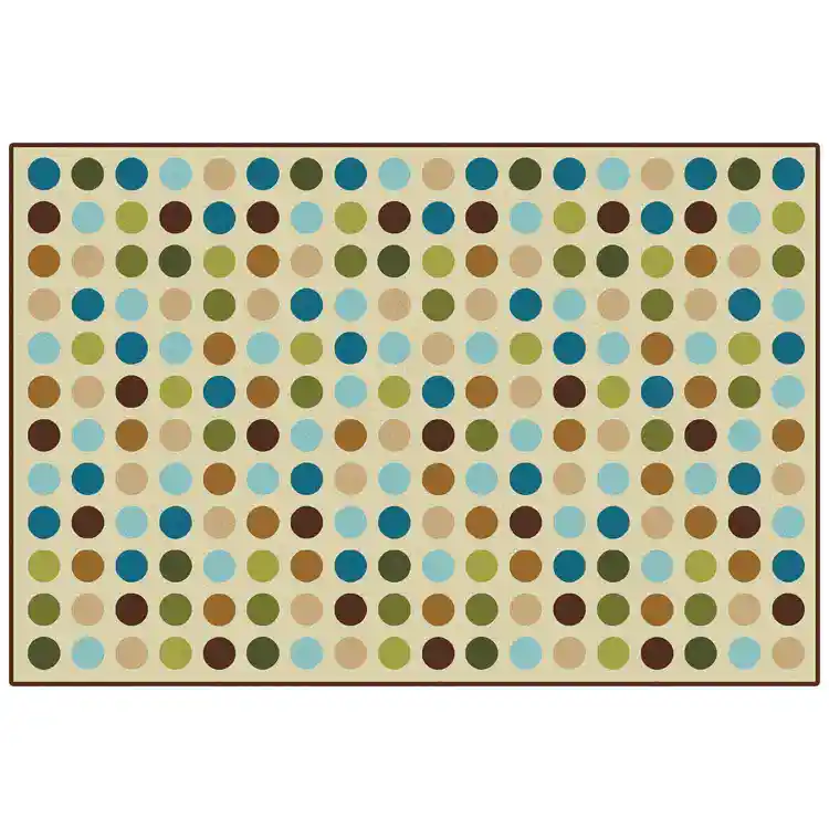 KID$ Value Plus Classroom Rugs™, Microdots, Rectangle 6' x 9' Tan