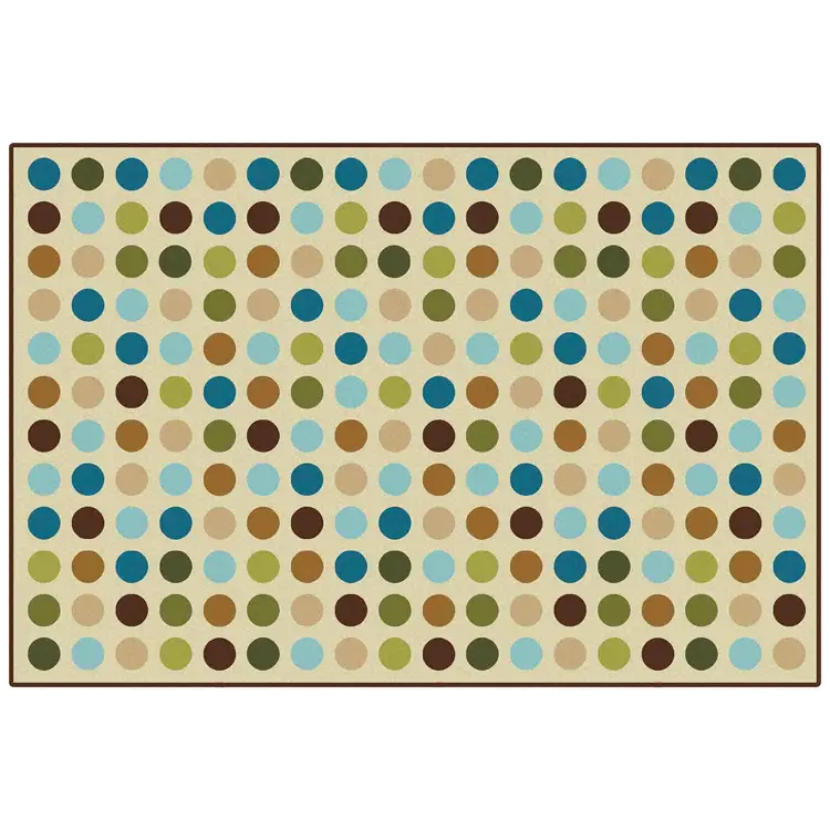 KID$ Value Plus Classroom Rugs™, Microdots, Rectangle 6' x 9' Tan
