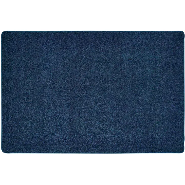 KIDplush™ Solids Rug, Deep Sea Blue, Rectangle 4' x 6'