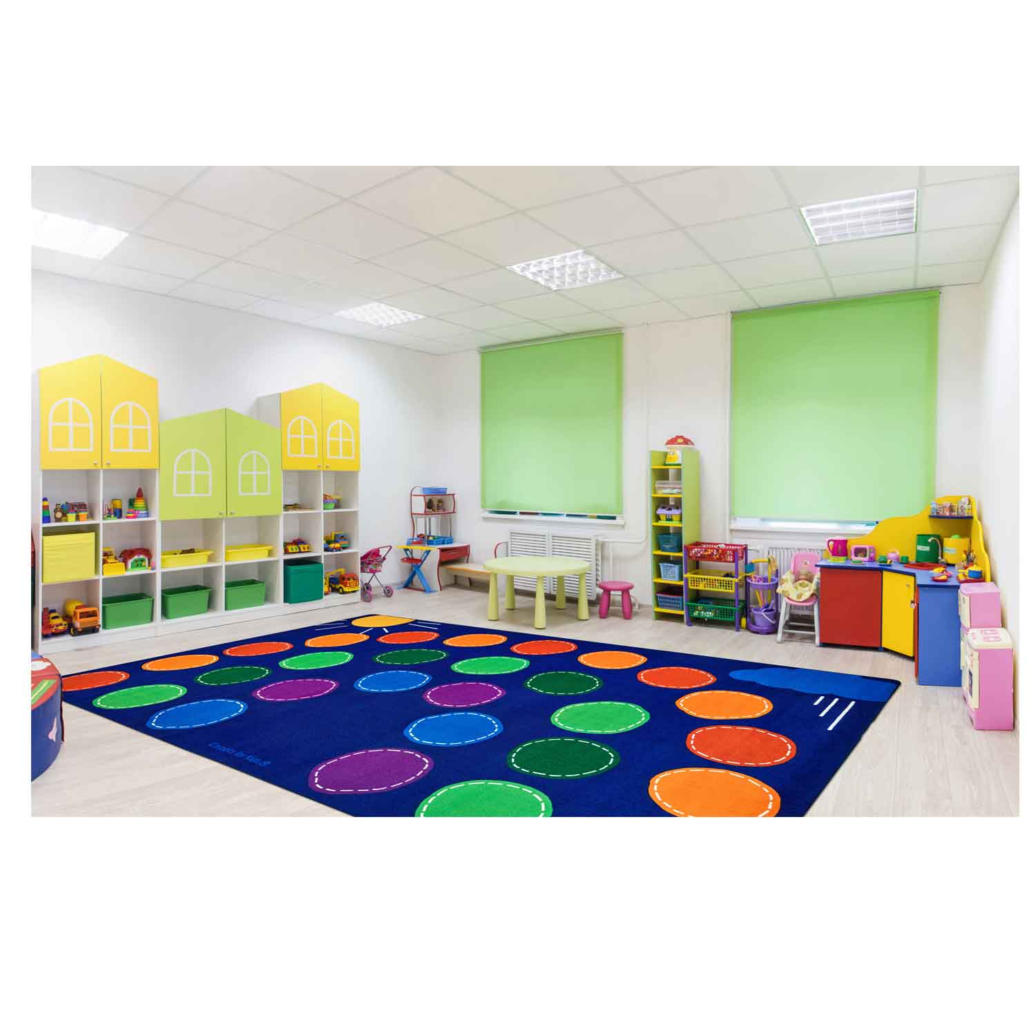 Rainbow Seating Classroom Rug | Becker's School Supplies