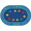 Basic Concepts Literacy Rug, Oval 6'9" x 9'5"