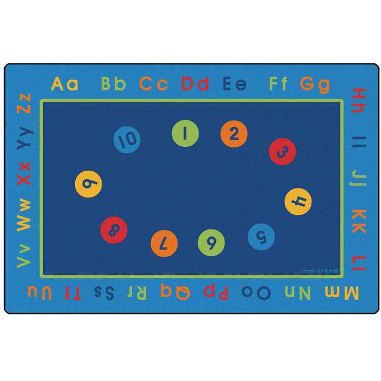 Basic Concepts Literacy Rug, Rectangle 6' x 9'