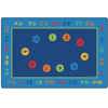 Basic Concepts Literacy Rug, Rectangle 8' x 12'