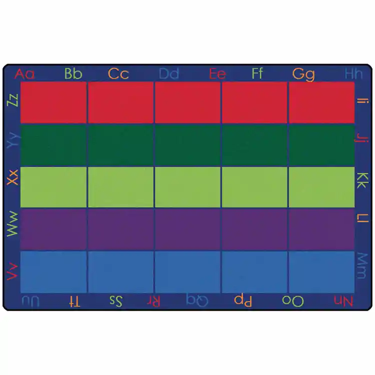 Colorful Places Seating Classroom Rug, Rectangle 6' x 9'