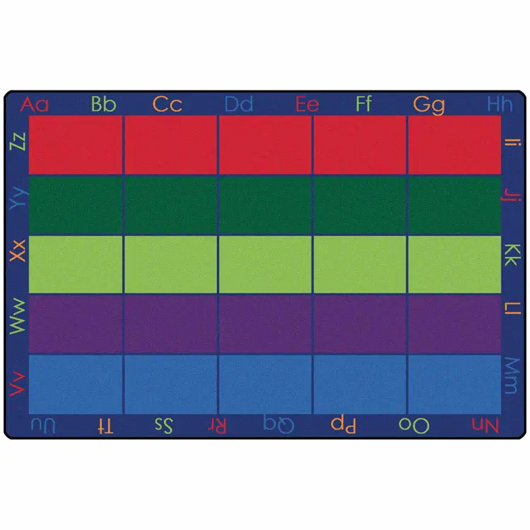 Colorful Places Seating Classroom Rug, Rectangle 6' x 9'