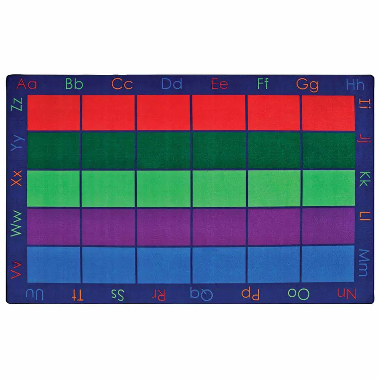 Colorful Places Seating Classroom Rug, Rectangle 7'6" x 12'