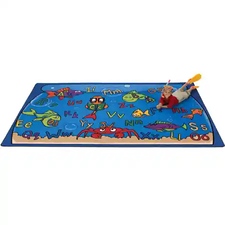 Alphabet Aquarium Classroom Rug