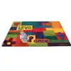 Spiritual Fruit Painted Rug, Rectangle 6' x 9'