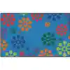 KID$ Value Plus Classroom Rugs™, Flower Burst Rectangle 7' 6" x 12'
