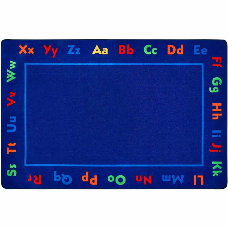 KID$ Value Plus Classroom Rugs™, Alphabet, Rectangle 7' 6" x 12'