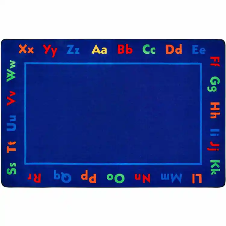 KID$ Value Plus Classroom Rugs™, Alphabet, Rectangle 7' 6" x 12'