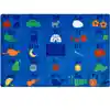 KID$ Value Plus Classroom Rugs™, Alphabet Seating, Rectangle 7' 6" x 12'