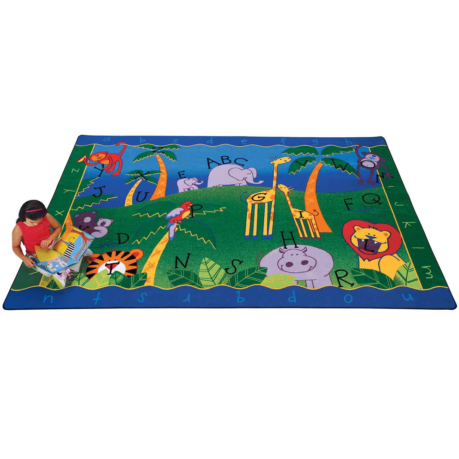Alphabet Jungle Classroom Rug | Becker's