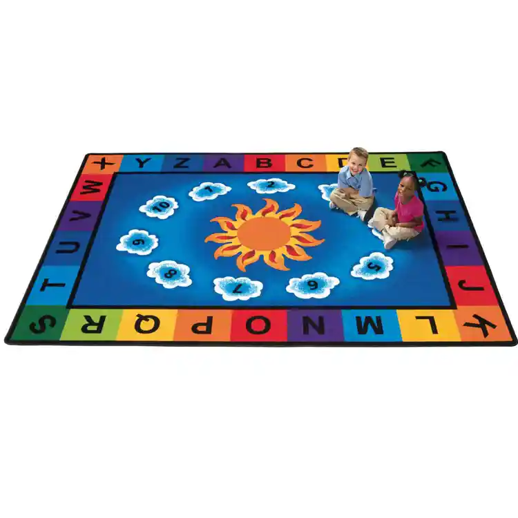 Sunny Day Learn & Play Classroom Rug