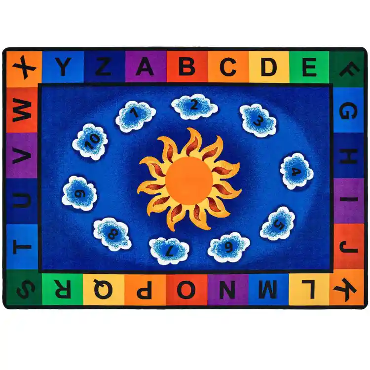 Sunny Day Learn & Play Classroom Rug