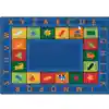 Bilingual Circletime Classroom Rug, Rectangle 5'10" x 8'4"