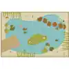 KID$ Value Plus Classroom Rug, Tranquil Pond