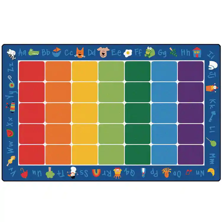 Fun with Phonics Classroom Rug, Rectangle 7'6" x 12'