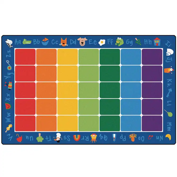 Fun with Phonics Classroom Rug, Rectangle 7'6" x 12'