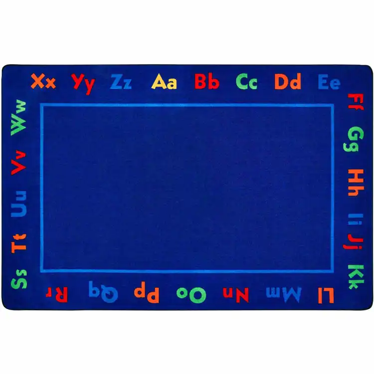 KID$ Value Plus Classroom Rugs™, Alphabet, Rectangle 8' x 12'
