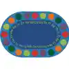 Circletime Alphabet Seating Rug, Oval 6' x 9'