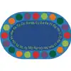 Circletime Alphabet Seating Rug, Oval 6' x 9'
