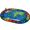 Circletime Around the World Rug, Oval 7'6" x 12'