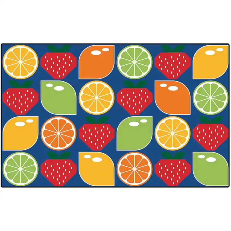 Citrus & Strawberries Seating Rug, Rectangle 7'6" x 12'
