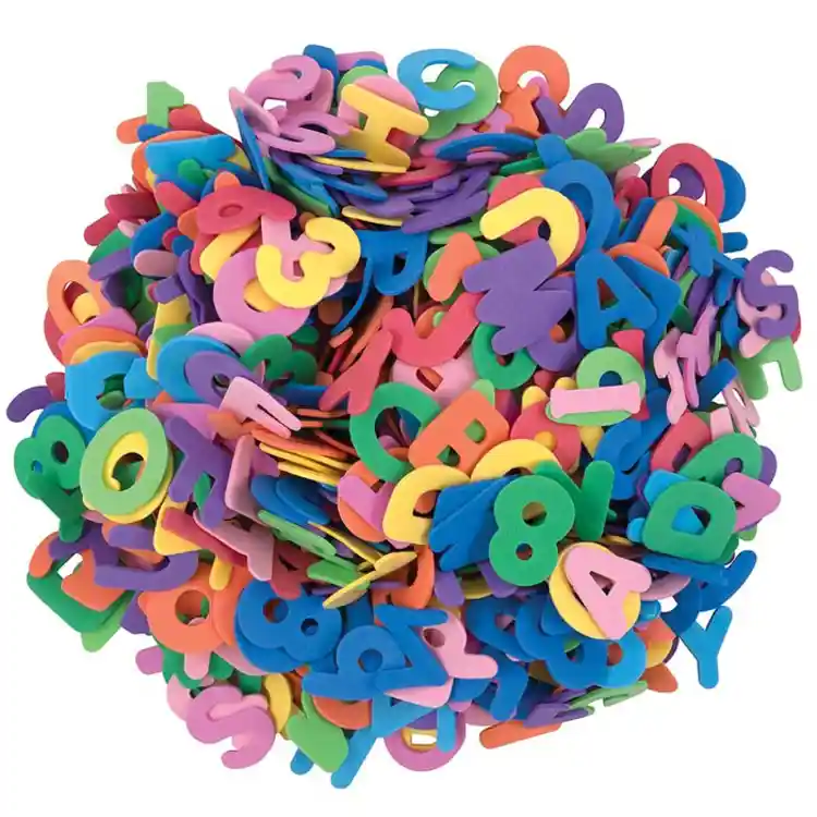 WonderFoam Craft Tub, Letters & Numbers