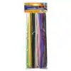 Striped Pipe Cleaners, 100 Pack, Assorted Colors