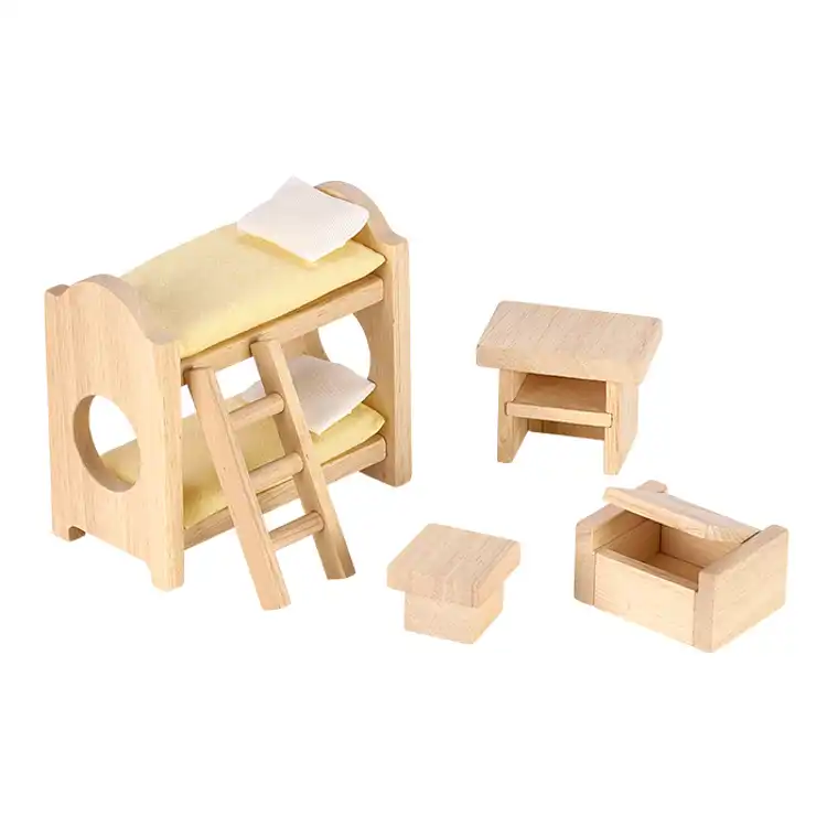 Classic Children's Bedroom Dollhouse Furniture