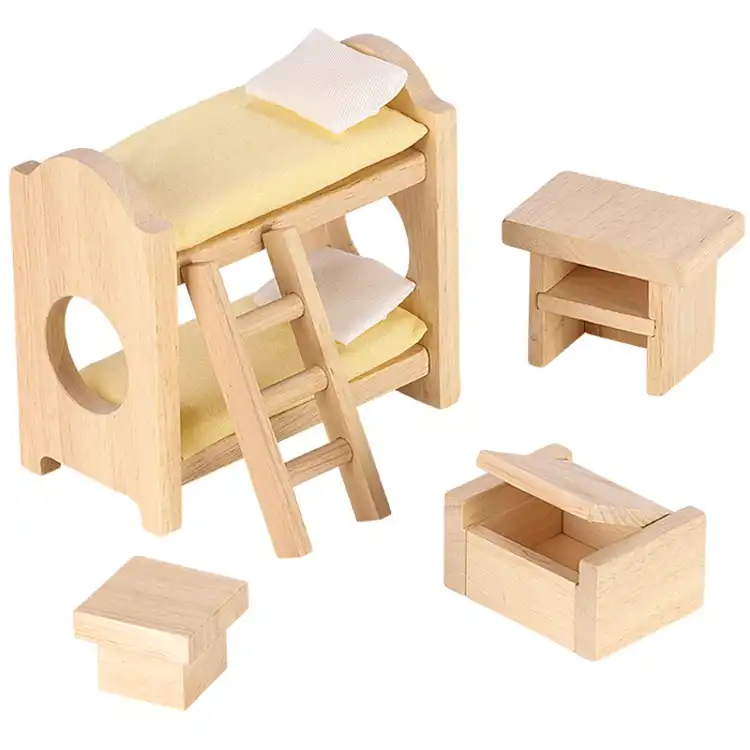 Classic Children's Bedroom Dollhouse Furniture