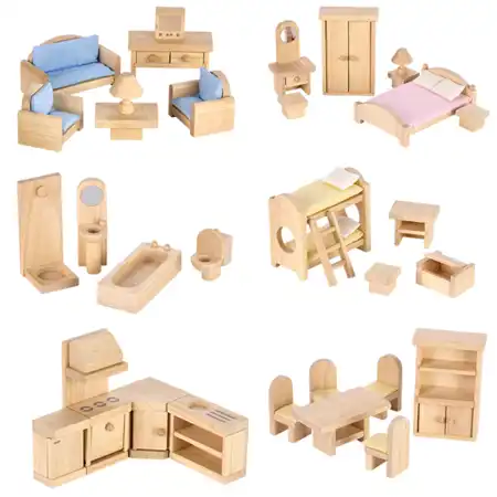 Classic Dollhouse Furniture Collection