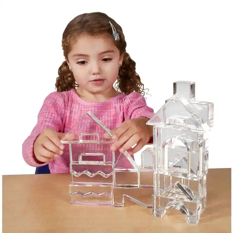 Clear Crystal Block Set